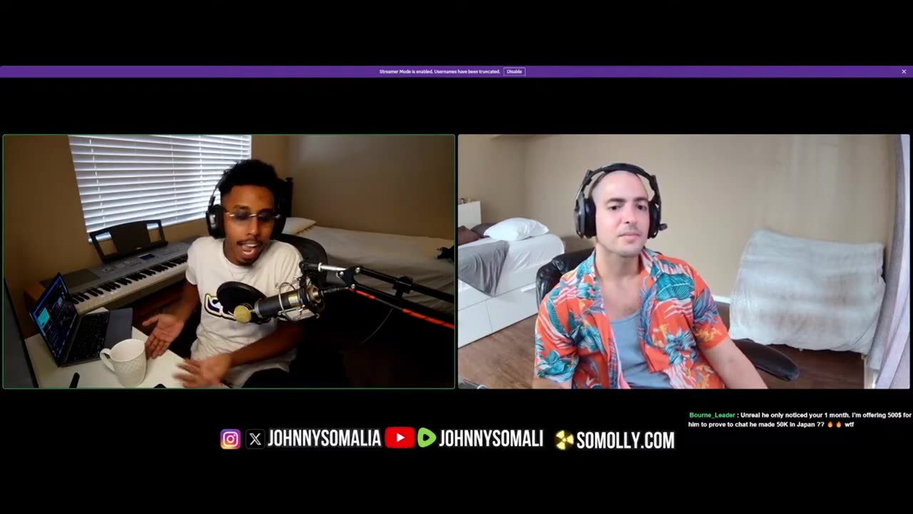 Johnny Somali speaks on Kick Permanent Ban, Ice Poseidon, and itsMelissa!