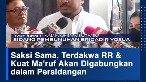 Saksi Sama, Terdakwa RR & Kuat Ma'ruf Akan Digabungkan dalam Persidangan