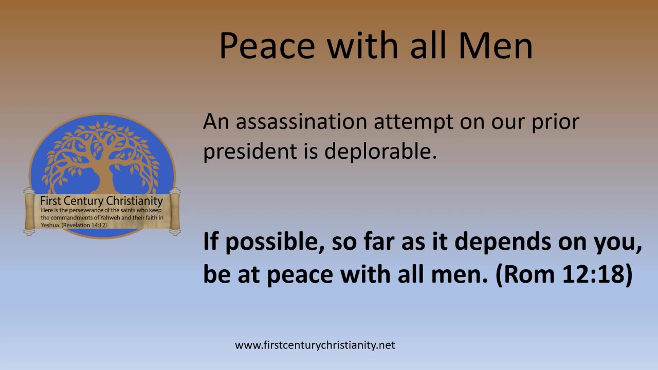 Peace with all Men