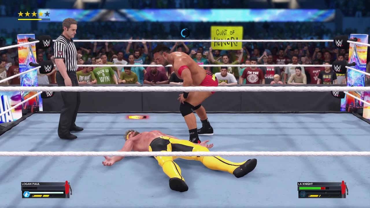WWE 2K23: Logan Paul VS LA Knight - Highlights
