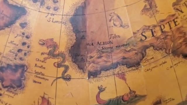 Globe with Tartaria on it