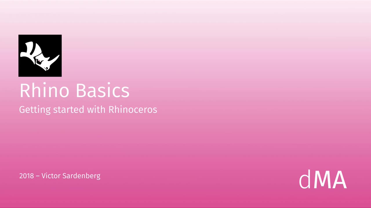 Rhinoceros 3D Basics Tutorial (english)