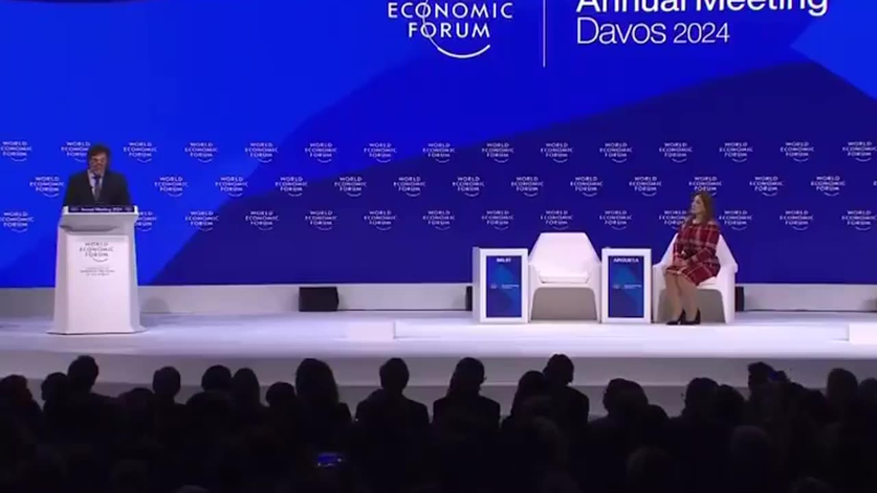 Javier Milei DESTROYS socialism right to the globalists' faces at WEF!