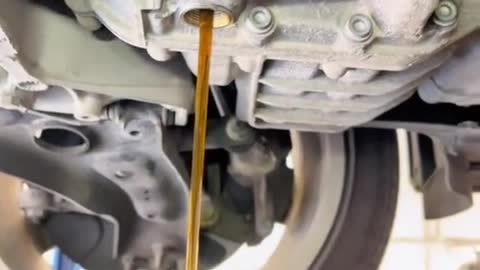 Automobile oil discharge