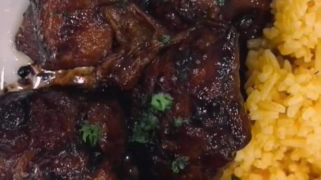 Chicken Barbecue with Java Rice | #authentic #tasty #food #shorts #cake #asmr #bbq #hushhushrmt