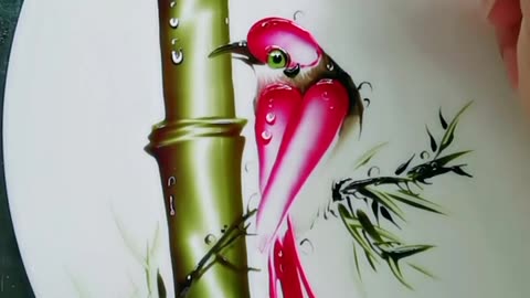 Beautiful bird art🥰😍👏viral video