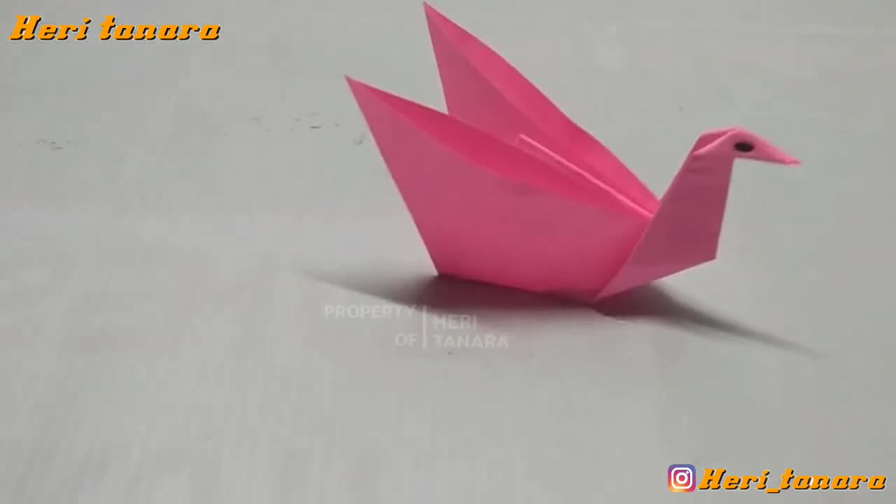 Membuat angsa dari kertas origami _ Angsa dari origami🦢🦢🦢