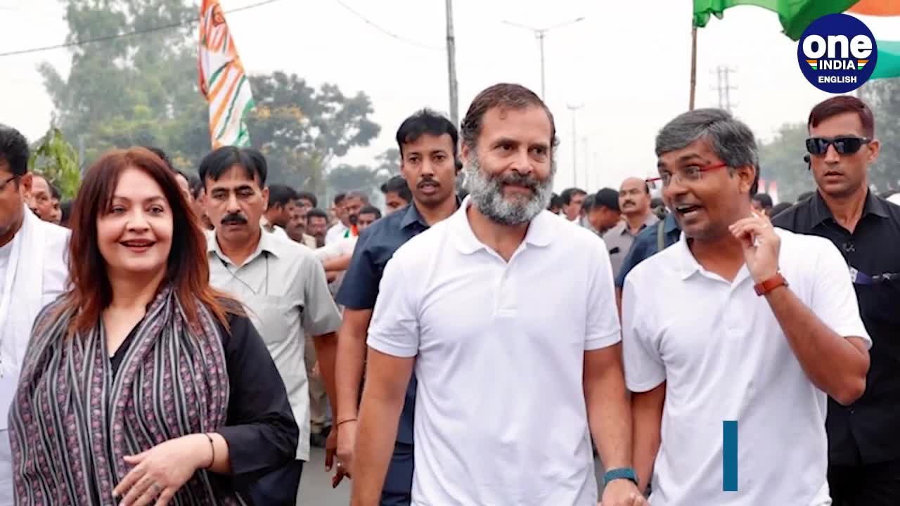 Bharat Jodo Yatra_ Veteran actor Amol Palekar and wife joins Rahul Gandhi _ Oneindia News _Space