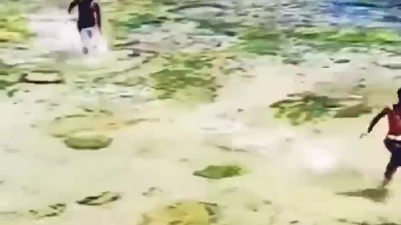 What kind of beast is chasing them