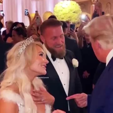 President Trump Wedding Crasher - EVERYBODY LOVES HIM!