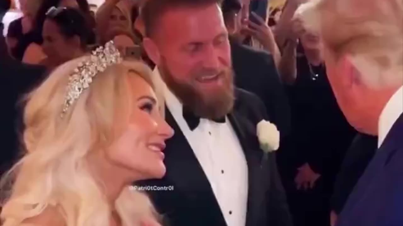 President Trump Wedding Crasher - EVERYBODY LOVES HIM!