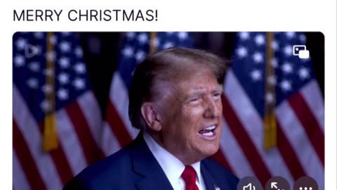 Trump's Merry Christmas to you