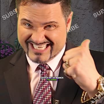 ¡Gestos con las manos italianos! Este significa "Apestas"