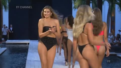 Best of Bikini Fashion Shows seethrough tits 0-36 ebony nipslip bouncing boob