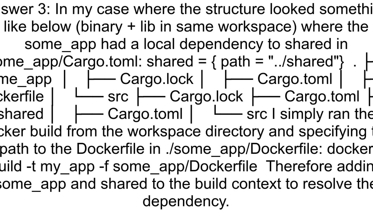 How to build a docker image including local dependencies