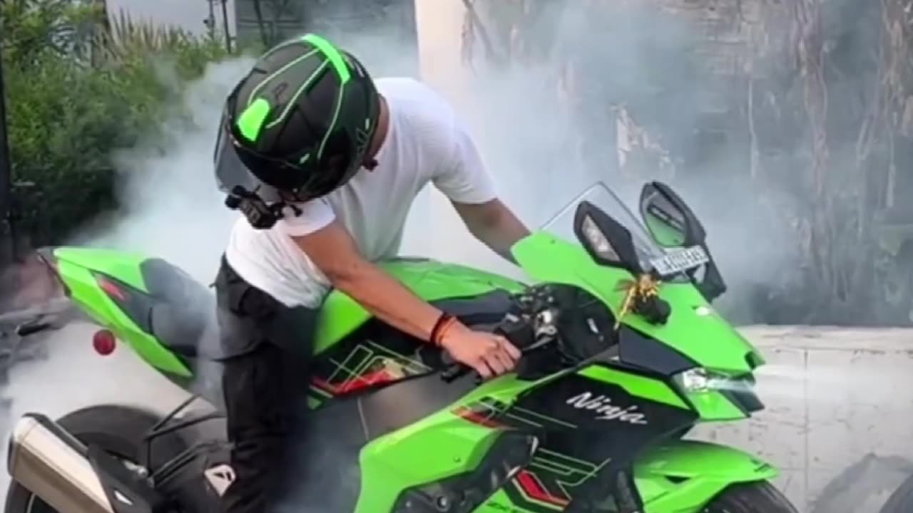 Bornout On ZX10r