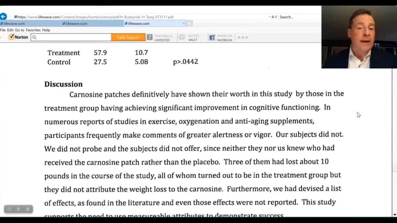 Testimonials and Carnosine explained