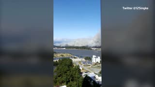 Flames, smoke billow from wildfire in South Korea