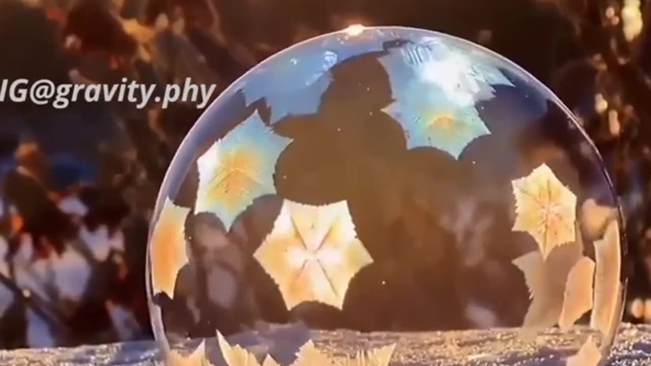 When a Bubble freeze! (Fractal)