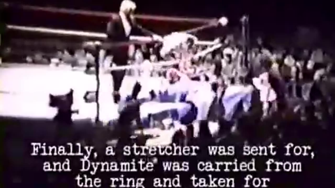 Dynamite Kid messes up his back in this match