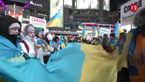 Toronto's Ukrainian community marches to mark anniversary of Russia's invasion