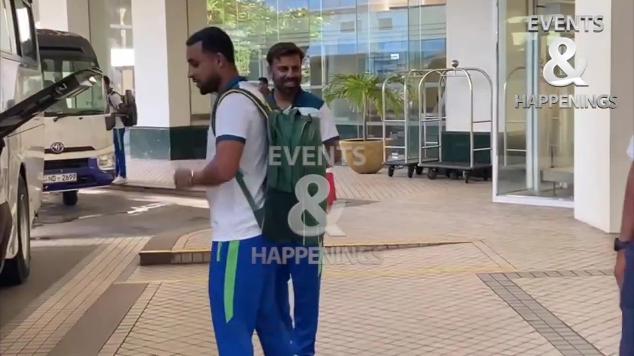 Pak Cricket Team Departure from Srilanka after defeating Afg _ Asia cup 2023