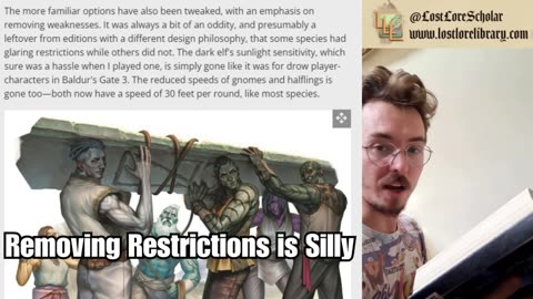 D&D 2024 Removing Restrictions is Silly