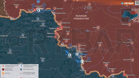 Ukraine War, Rybar Map for September 30th, 2023 Ukraine Starts Kherson Offensive