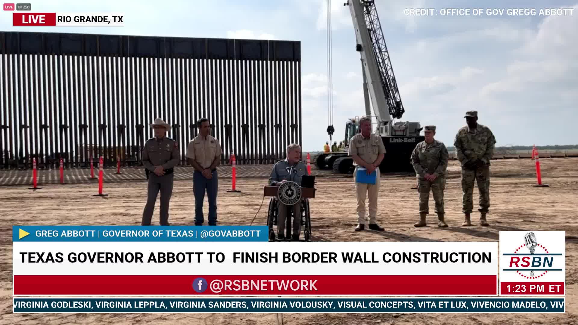 Texas Governor Greg Abbott to debut Texas Border Wall Construction in ...