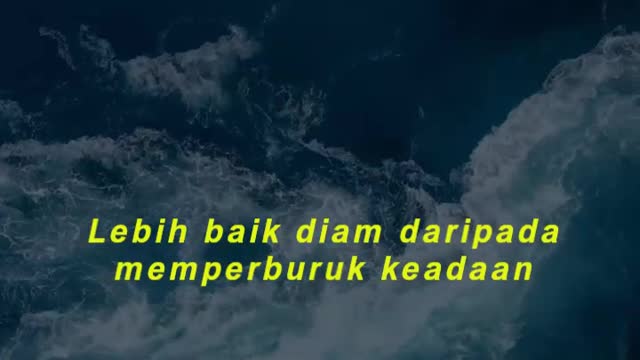 Lebih baik diam daripada memperburuk keadaan