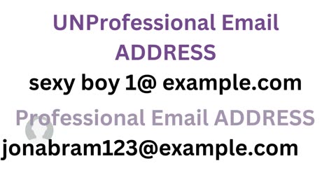 Students' Alert on Email Addresses Choices