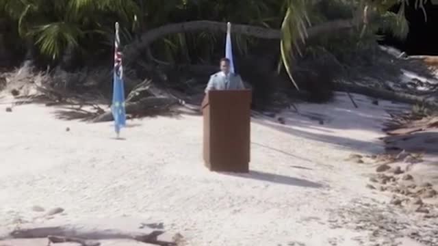 Tuvalu delivers address to world leaders at COP27, confirming climate