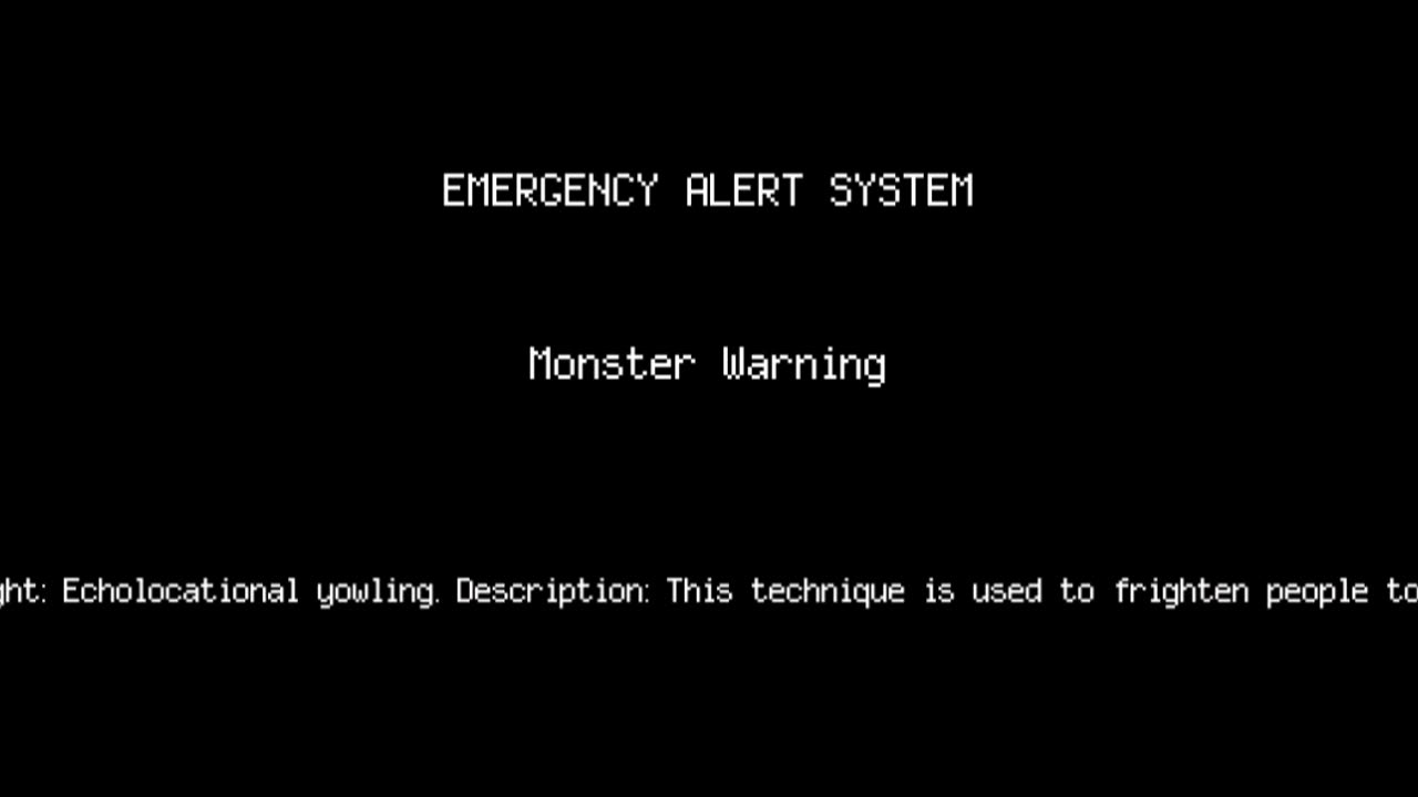Monster Warning | Alternate Dimension EAS