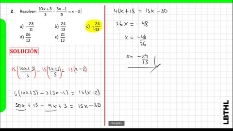 MATEMÁTICAS DESDE CERO LBTHL 2022 | Semana 05 | ÁLGEBRA