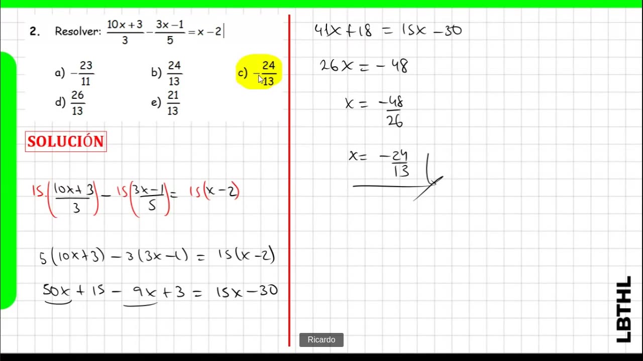 MATEMÁTICAS DESDE CERO LBTHL 2022 | Semana 05 | ÁLGEBRA