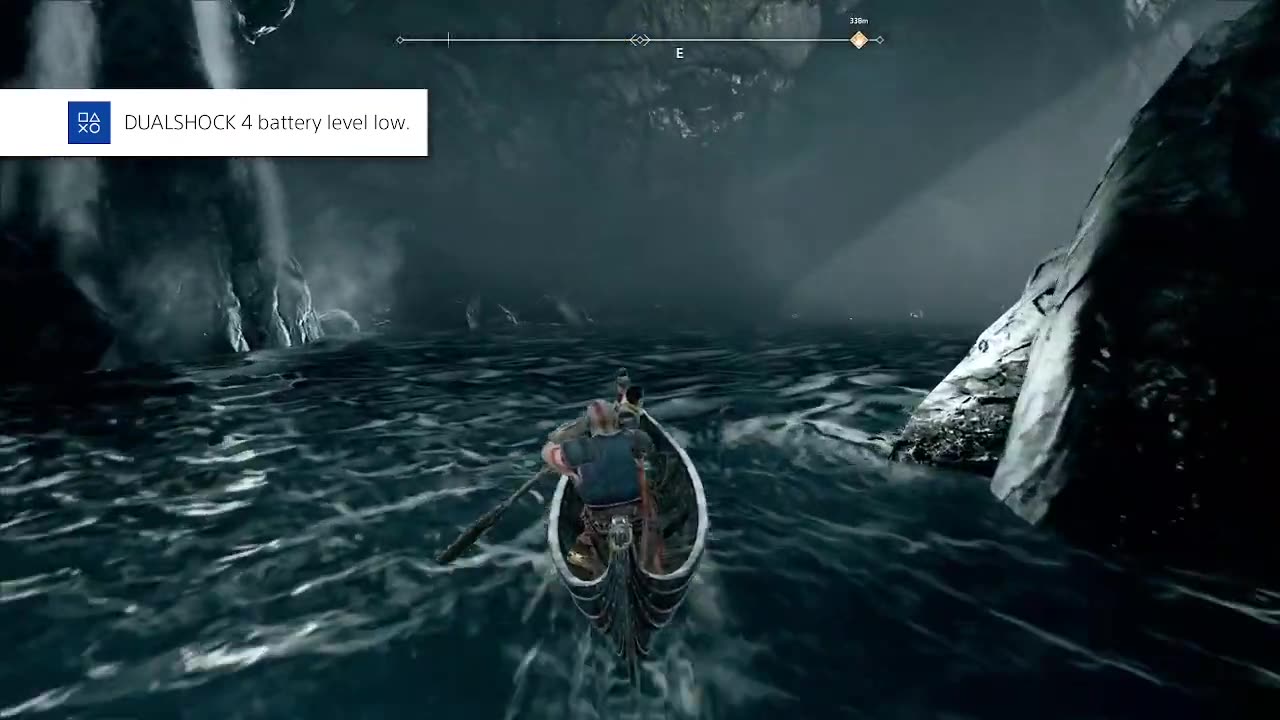 God of War - Path to the Mountain - Boat towards daylight