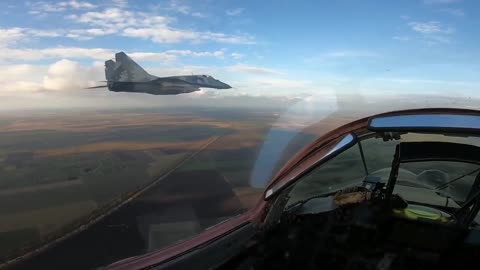 Footage from Ukrainian Fighter Pilot