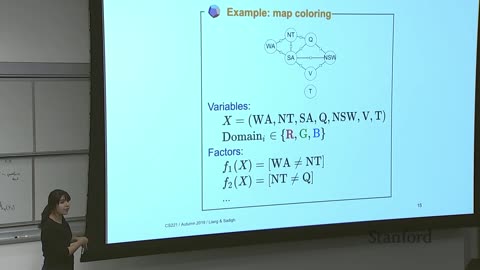 Factor Graphs 1 - Constraint Satisfaction Problems | Stanford CS221: AI (Autumn 2019)