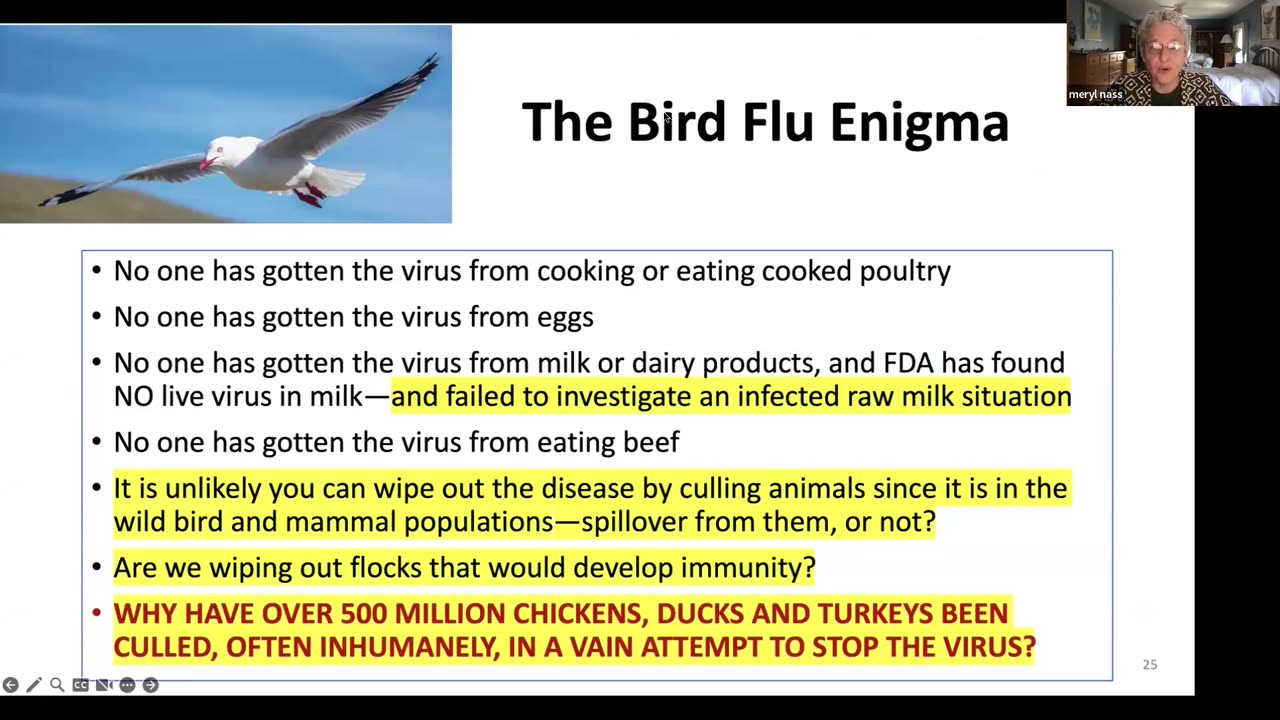 27 Years of Human Bird Flu, Vaccines, and Questions - Meryl Nass