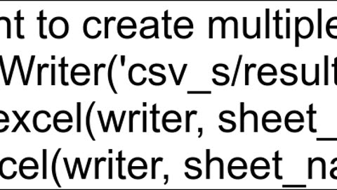 how to save a pandas DataFrame to an excel file