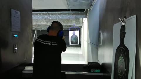 Person Shooting at the Range