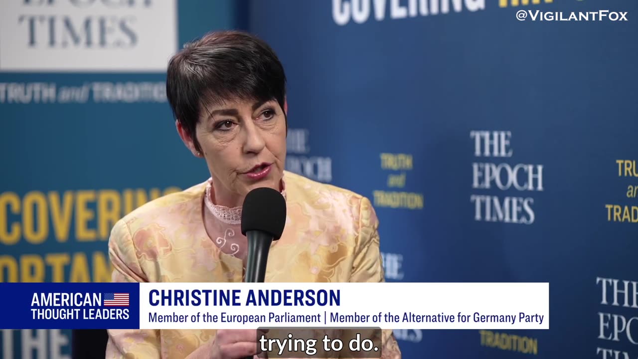 MEP Christine Anderson Explains How She Knew COVID Measures Were NOT