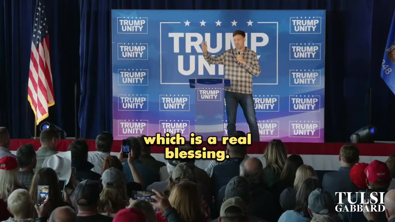 Comedian Jeff Dye came out at the Trump event in Wisconsin to endorse Trump