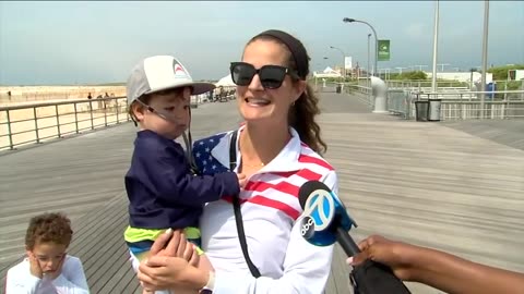 Thin crowds at local NY, NJ beaches due to clouds, expected storms ABC News