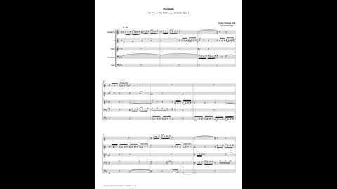 J.S. Bach - Well-Tempered Clavier: Part 1 - Prelude 23 (Brass Quintet)