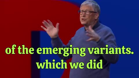 Bill Gates: "We need to invent easier to deliver vaccines that are just a patch you put on your arm or something that you inhale."