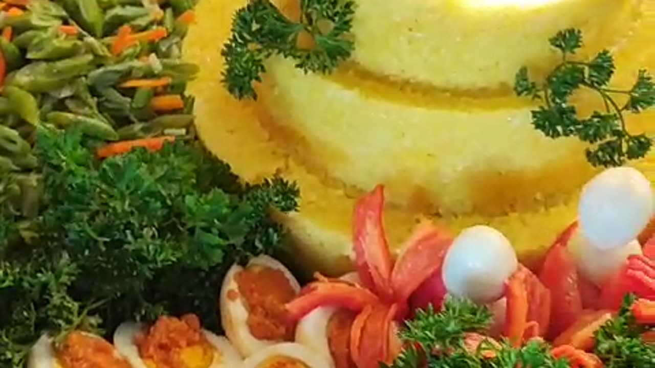 Yellow Rice Tumpeng