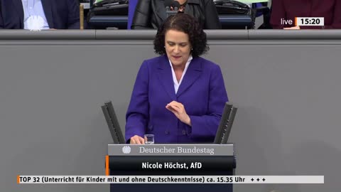 Nicole Höchst Rede vom 23.02.2024 – Unterricht für Kinder mit und ohne Deutschkenntnisse