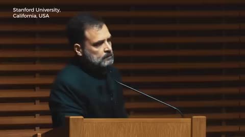 Rahul Gandhi at Stanford University