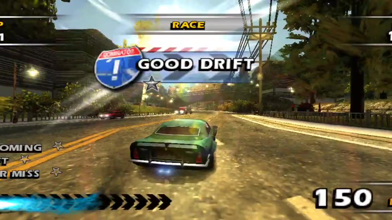 Burnout Dominator - World Tour Classic Series Event 12 Race 1 Gameplay(PPSSPP HD)